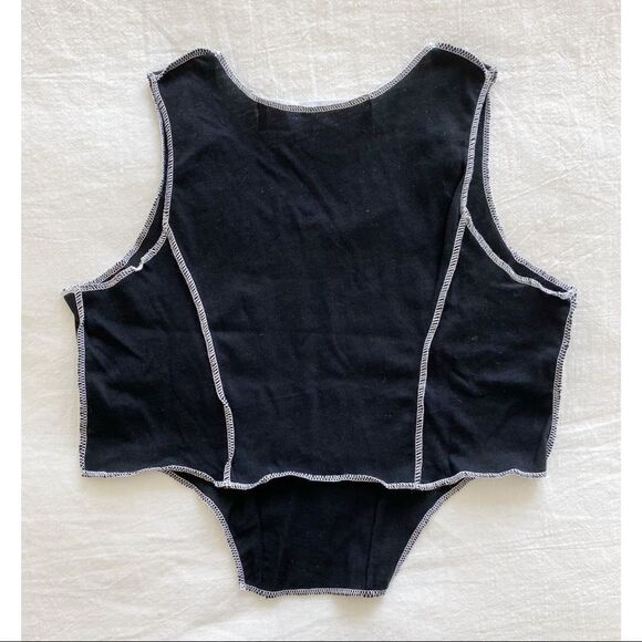 NWOT LF EMMA & SAM Overlock Handkerchief Tank Top - Picture 4 of 4